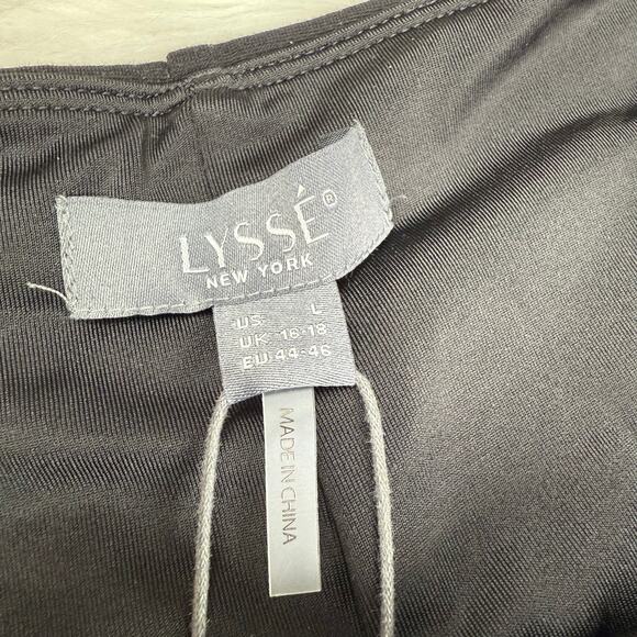Lysse 'Lyssentials Elysse Ponte Leggings Pull On Pants Black Size L NWT Classic - Picture 11 of 14